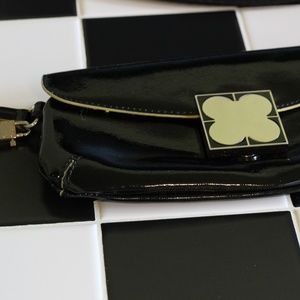 Liz Claiborne NY! Black patent leather clutch